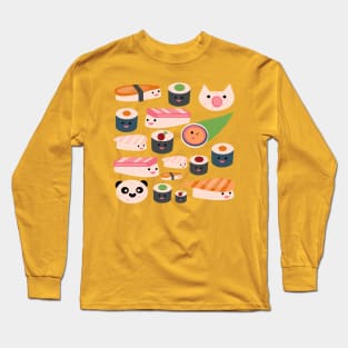 Kawaii sushi Long Sleeve T-Shirt